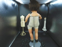 mama doll check dress nude bk